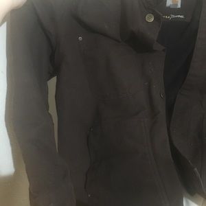 Men’s chocolate brown carhartt jacket